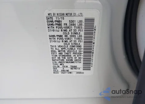 2016 Infiniti Qx70 из США, поврежденный, VIN JN8CS1MUXGM670754